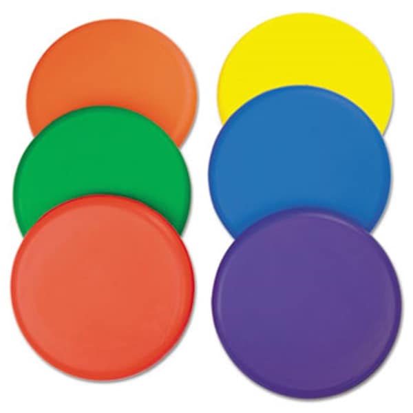 Champion Sport RDSET Rhino Skin Foam Discs; Set of 6 Assorted Color Discs
